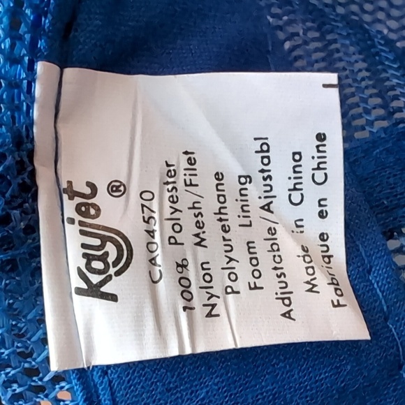 Vintage Kayjet Cobalt Coleman Fire Department Blue Snapback Truckers Hat - Picture 7 of 7